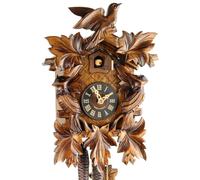 Horloge coucou, style Forêt-Noire, en bois, mécanisme mécanique, remontage quotidien, 35 cm