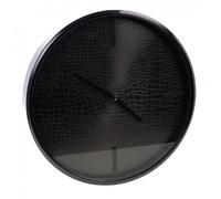 Horloge croco noire