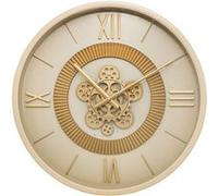 Atmosphera – Horloge mécanique Guiliana – Métal beige – Ø50 cm
