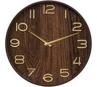 Atmosphera – Horloge murale Ivana – Bois foncé – Ø 55 cm