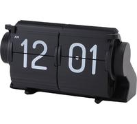 Horloge de bureau à bascule USB Réveil mécanique à bascule automatique avec fonction de rappel pour le salon et le bureau Noir