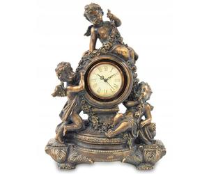 Horloge de cheminée Horloge de table 29x21cm Horloge décorative Ange Rétro Style debout