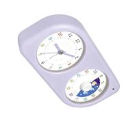 Horloge de compte à rebours visuelle analogique avec, Purple | Commande par bouton tournant, synchronisation silencieuse pour les étudiants et les enseignants