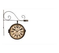 Horloge de gare ancienne double face