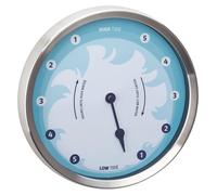 Horloge de marée, horloge murale maritime - 22 cm - Acier inoxydable - Bleu - Design maritime