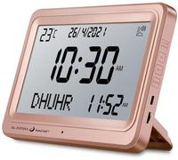 Horloge de prière numérique automatique avec 8 sons de prière, rose