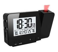 Horloge de projecteur à affichage LED avec rétro-éclairage réveil rotatif fonctionne à piles horloge de projecteur à affichage