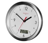 Kienzle Horloge de salle de bain DCF – étanche, affichage temp et humidité, mural et sur pied, piles