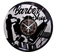 Horloge de salon ancienne à cadran bombé - Un garde-temps raffiné aux motifs noirs et argentés.