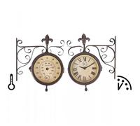 Esschert Horloge extérieure avec thermomètre