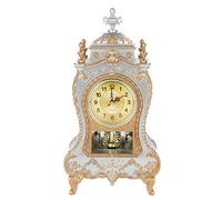 Horloge de Table de Style Vintage, décoration Antique d'hôtel à la Maison(Blanc)