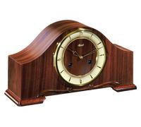 Horloge de table, en bois de noyer, mécanisme d'horlogerie, carillon Westminster de 8 jours, dimensions : 18x33x10 cm