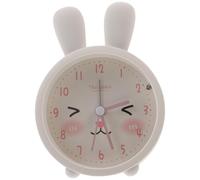 Horloge de table en bois, design lapin, dimensions 8,5 x 4 x 10,5 cm, affichage analogique