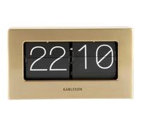 Horloge de table Karlsson Boxed Flip Doré 20,5x11,5x7 cm