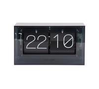 Karlsson Horloge de table rectangulaire en acrylique Noir 20,7 x 7,1 x 11,7 cm