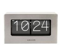 Karlsson Horloge de table 5620ST 21 cm Numérique Acier brossé Cadran noir