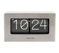 Horloge de table - Karlsson - KA5620ST - Numérique - Acier brossé - Cadran noir Gris