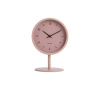 Karlsson Horloge de table Stark métallique 22,5 cm Rose pâle