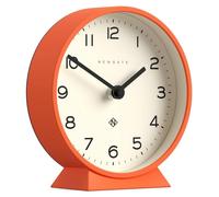 Horloge de table pendule de bureau - Design rond moderne - 17 x 16 x 6 cm - Bleu marine