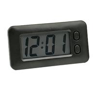 Horloge de tableau de bord à LED de grande taille - Mini affichage numérique de l'heure, jauge adhésive, silencieuse et imperméable | Horloge de véhicule pour voiture, moto, vélo électrique et bureau