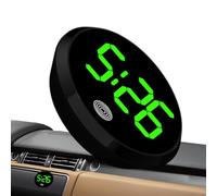 Horloge De Tableau De Bord De Voiture, Horloge Numérique Ronde, Écran Tactile Voiture Montres Quartz, Montres Électroniques LED Voitures, Adhésif Petite Voiture Dashboard Accessoires