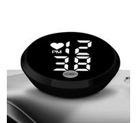 Horloge de tableau de bord, horloge numérique adhésive pour intérieur, petit affichage de l'heure LED, pour voiture, camion, moto, tableau de bord, sortie d'air