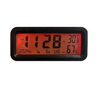 Horloge de tableau de bord - Moniteur d'humidité lumineux pour voiture, hygromètre numérique pour utilisation sur véhicules, structure compacte de style design avec affichage automatique, écran