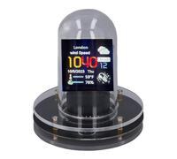 Horloge de Tube Nixie WiFi RVB LCD Affichage Météorologique Horloge de Tube électronique pour Décoration du Bureau à Domicile