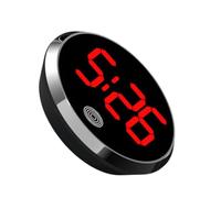 Horloge De Voiture De Tableau De Bord - Horloge Décorative Ronde Pour Véhicule, Horloge LED Automatique Étanche | Montre De Ventilation Avec Activation Tactile, Pour Camion, SUV, Horloge Intérieure De