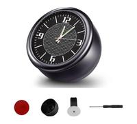 Horloge de voiture, Kacepar 1.6 « bâton de voiture sur la mini horloge, petite horloge à quartz portable pour le tableau de bord de sortie d’air de la voiture, décoration de montre universelle