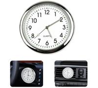 Horloge de voiture lumineuse, horloge quartz tableau de bord avec clip