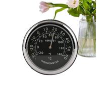 Horloge de voiture pour tableau de bord - À coller - Lumineuse - Petite | Mini hygromètre pour voiture avec tampon adhésif, bateaux, camions, SUV, camping-cars, véhicules automobiles, extérieur