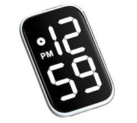 Horloge de voiture - Véhicule numérique lumineux et étanche | La construction en matériau ABS et la conception de l'écran LED lumineux simplifient le suivi du temps sur le tableau de bord