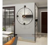 Horloge décorative Murale 3D, Grande Horloge Murale décorative Moderne, Sculpture Murale 3D pour Bureau, Montre Suspendue silencieuse de Style Industriel Minimaliste pour la décoration intér