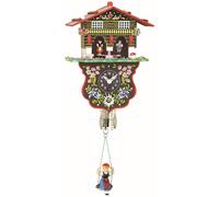Horloge décorative Schwarzwald, modèle TU 808 S, en bois, multicolore