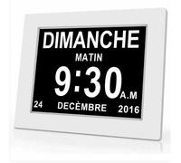 Horloge digitale Alzheimer 7 pouces pour personnes âgées - Affichage calendrier rappel médicamenteux One Piece