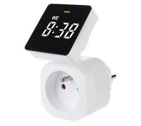 GreenBlue Minuterie Horloge digitale GB610 - Charge max. 16A, IP20 - Prise française E