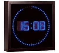 Lunartec Horloge digitale murale avec 60 LED – Bleu