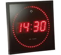 Horloge digitale radio-pilotée ROUGE