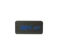 Horloge digitale rectangulaire - Bleu
