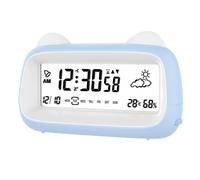 Horloge digitale veilleuse - Bleu clair