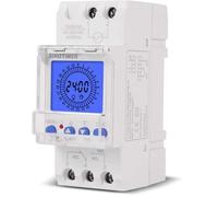 Horloge Électronique avec Affichage LCD - Minuterie Programmable 24h - Commutateur Analogique Intelligent - Rail DIN
