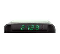 Horloge électronique de voiture - Double température - Écran numérique 2 en 1 - Noir