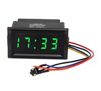 Horloge électronique de voiture, horloge électronique automatique de voiture d'affichage numérique de LED étanche à la poussière DC4.5V-30V(vert)