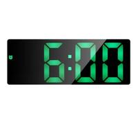 Horloge électronique - LED Silencieux - Réveil à commande vocale - Batterie rechargeable - Design contemporain