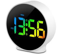 Horloge Électronique Numérique - Réveil Lumineux - Double Alimentation Piles/ Secteur - Horloge Murale LED Multifonction