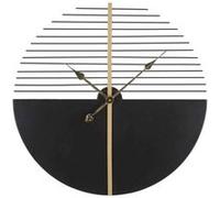 Horloge murale Mauro Ferretti Glam Stick noir et or, 60 x 4,5 cm