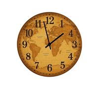 Horloge en verre mappemonde ancienne 29 cm