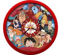 Kids Licensing Horloge murale enfant One Piece Rouge 24,5 cm