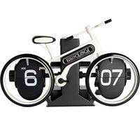 Horloge Flip Clock de bureau en forme de vélo - Horloge de table numérique mécanique vintage, fonctionne à piles, cadeau unique pour la maison ou le bureau